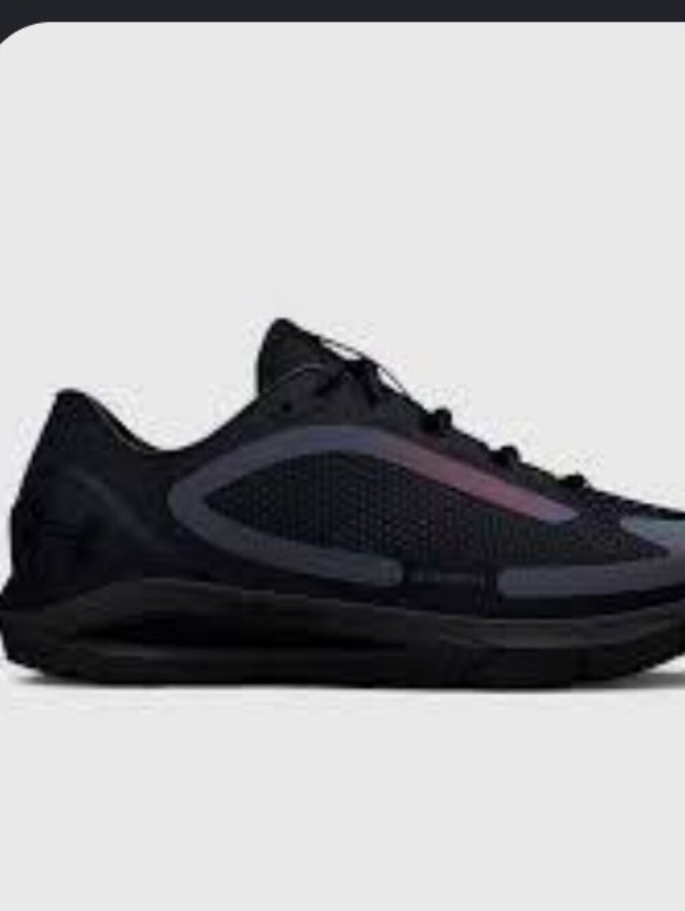 Under Armour Iridescent Accented Black Running Sneakers